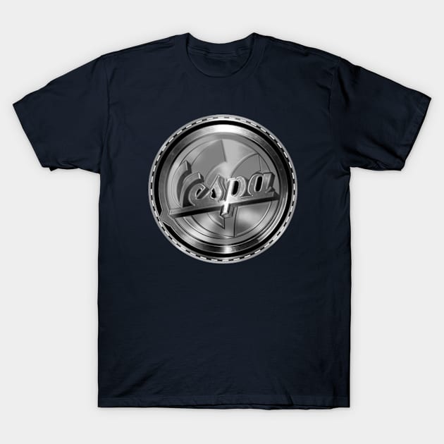 Vespa (Chrome) T-Shirt by Midcenturydave